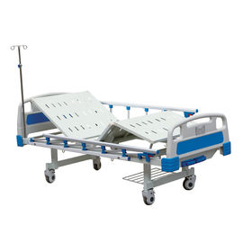 2 Kurbel-manuelles elektrisches medizinisches Bett-elektrisches Krankenhaus-Bett mit dem Falten von Seitenschienen